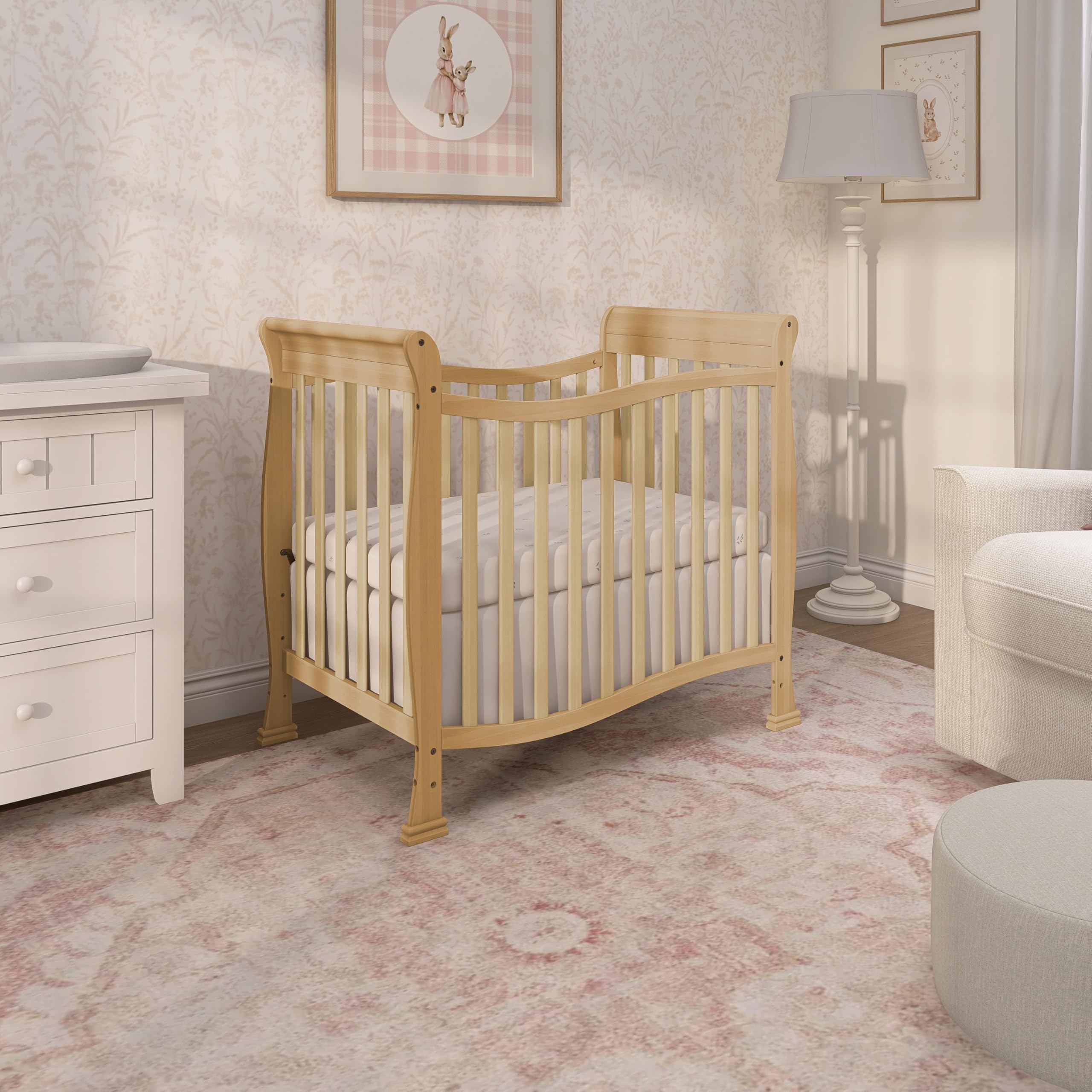 Amazon.com : Dream On Me Violet 4-In-1 Convertible Mini Crib In